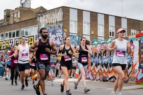 Runners taking part in the Hackney Half Marathon