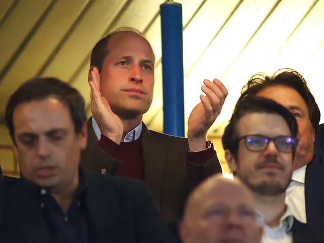 Prince William is a big Aston Villa fan.