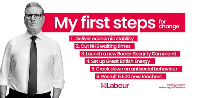 Labour's pledge card. Credit: Labour Party