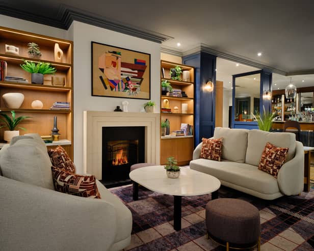 The Great Room lobby at the Edinburgh Marriott Holyrood hotel