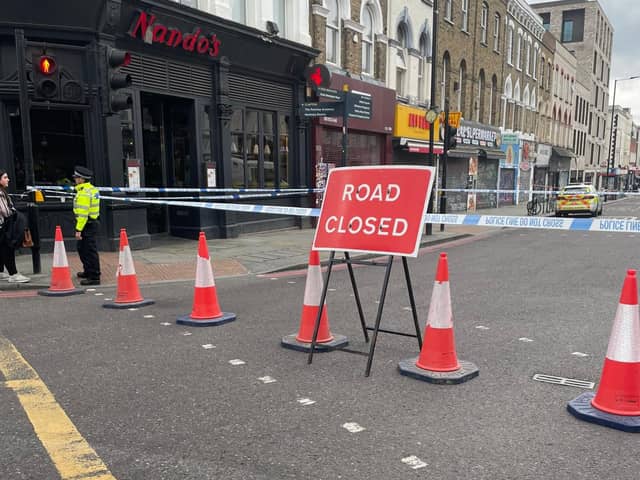 The shooting took place by a restaurant on Kingsland Road, Hackney