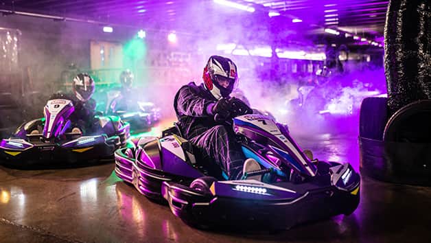 Chase and compete in a tech-filled race