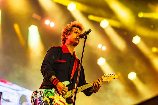 Green Day frontman Bllie Joe Armstrong.