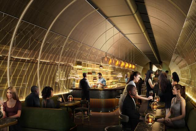 The tunnels will feature the UK's deepest bar