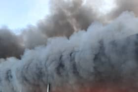 The fire broke out at a waste recycling centre in Edmonton