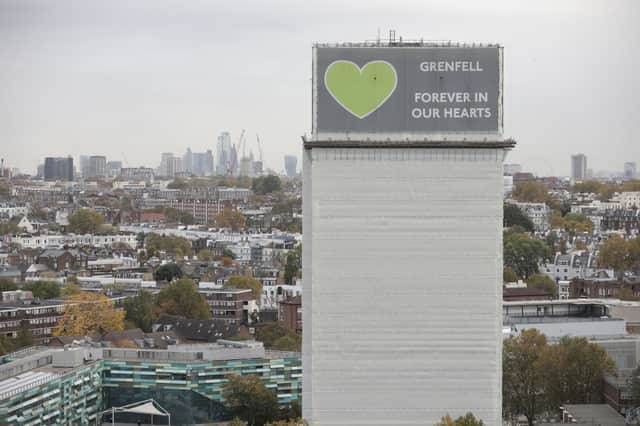 Grenfell Tower was covered in cladding called aluminium composite material (ACM).