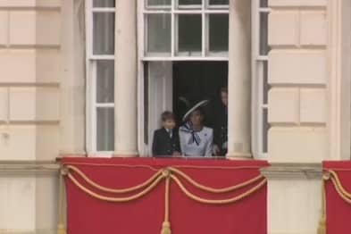 Princess of Wales Kate Middleton makes appearance at Trooping the Colour.