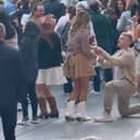 Taylor Swift Eras Tour show sees couple get engaged.