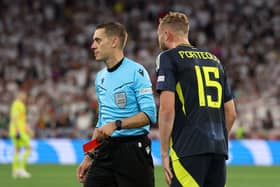 Porteous saw red in Scotland's first match of Euro 2024.