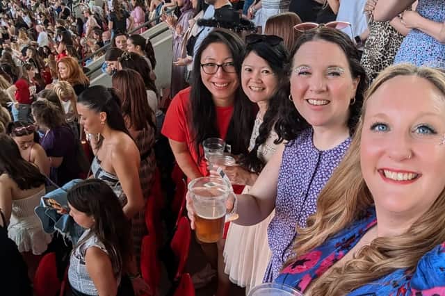 LondonWorld reporter Lynn Rusk enjoying the Eras tour with friends