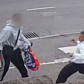 An off-duty response officer, PC Rishi Thobhani, has described how he jumped into action and chased down a shoplifter - despite being threatened with a large kitchen knife. 