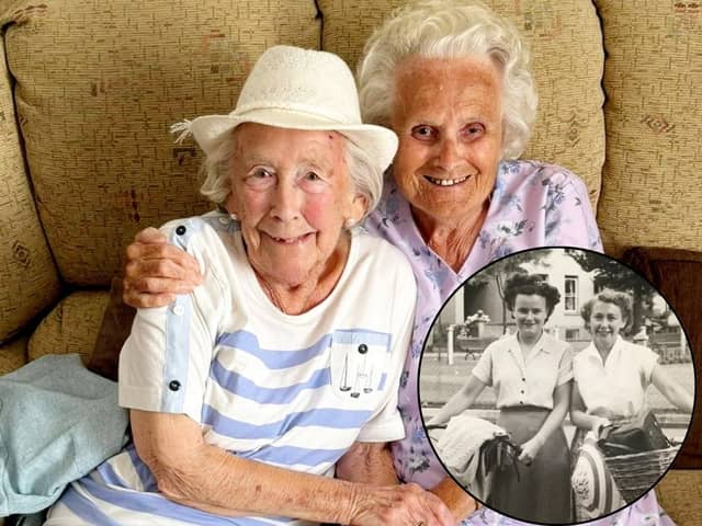 Lucy Shepherd, 26, took her nan, Rita, 93, to surprise her best friend, Jean Wood, 94, who she hadn't seen since 2018.