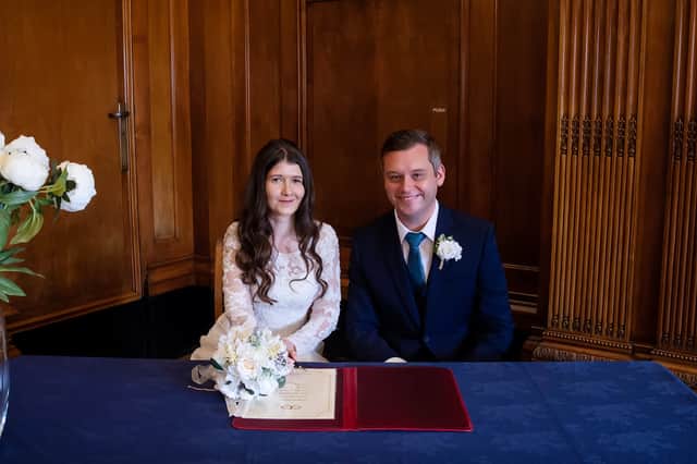 Claire and Ryan Kerry's wedding at Nottingham Registry Office.