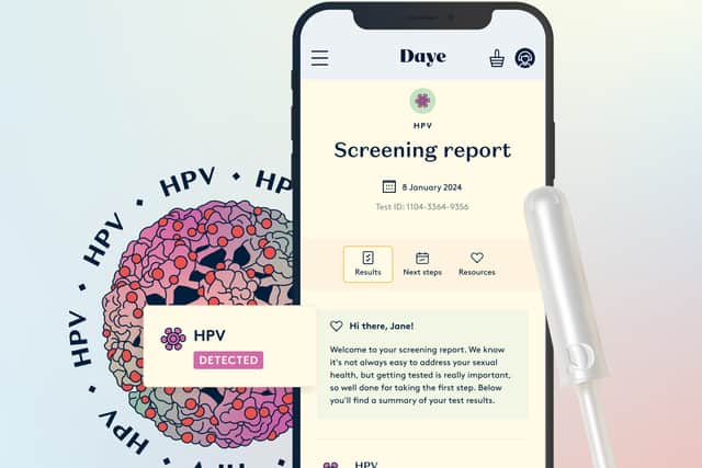 Daye have released the world's first HPV screening tampon. (Photo: Daye)