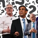 Keir Starmer, Rishi Sunak, Ed Davey and Nigel Farage. Credit: Kim Mogg/Getty