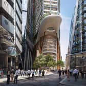 The proposed building would include amenities such as a public garden terrace at level 11.