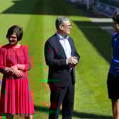 Labour leader Sir Keir Starmer and Thangam Debbonaire at Bristol Rovers.