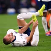 Harry Kane wins England a penalty.