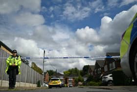 Police cordon at Ashley Close in Bushey 