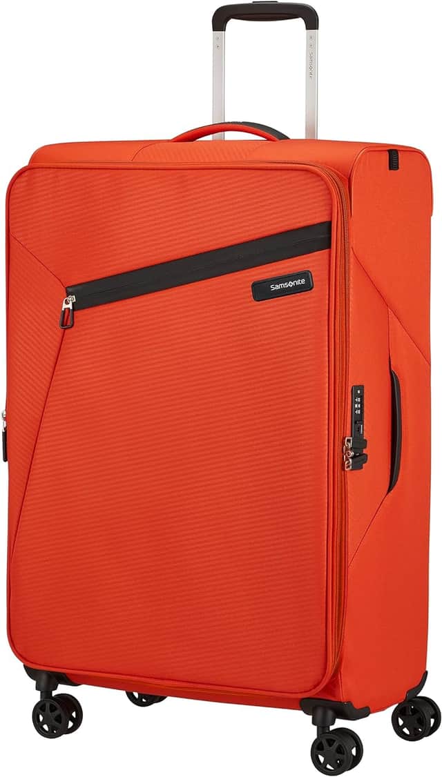 Samsonite Litebeam Spinner is unmissable in Tangerine Orange