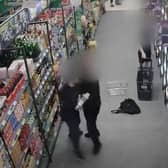 Shoplifter headbutts security guard