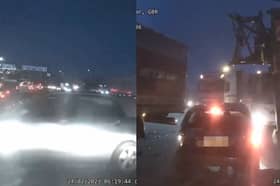 Drug driver causes 7-vehicle crash on motorway.