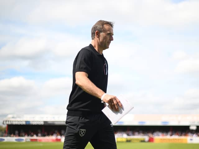 West Ham boss Julen Lopetegui.