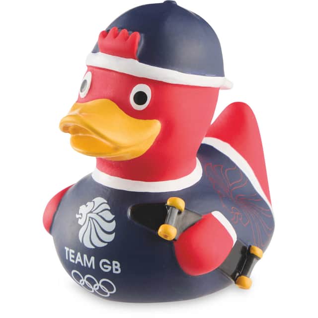 Team GB skateboarder duck from Aldi