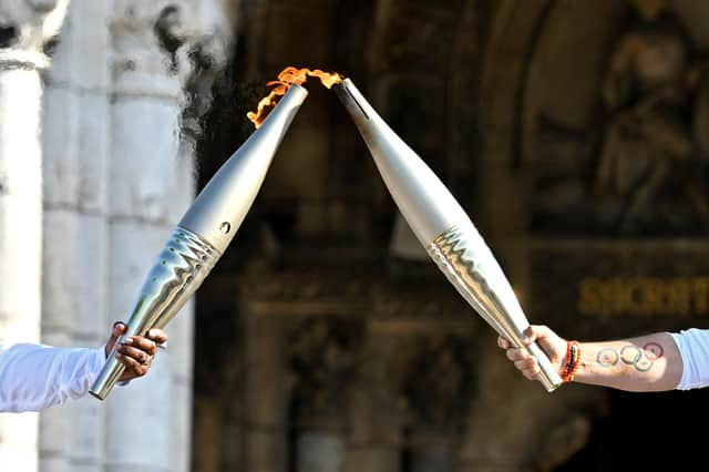 Olympic torch. (Photo by Kristy Sparow/Getty Images)