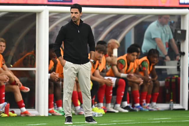Mikel Arteta said the player could become ‘pretty impressive’.