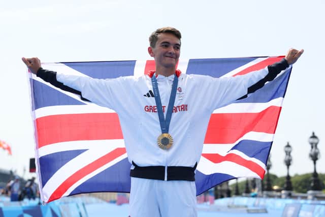 Triathlete Alex Yee wins gold at the Paris Olympics