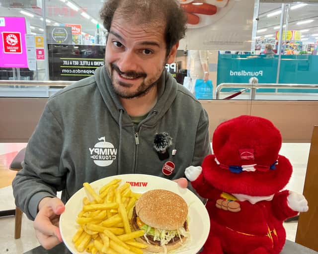 Anthony Zupnik, The world's biggest Wimpy fan has munched his way through all 64 of the chain's UK eateries - in just 31 days.