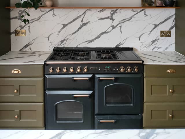 Louise Horton, 35, and her husband, Peter, 37, spent eight months transforming the kitchen in their house. 