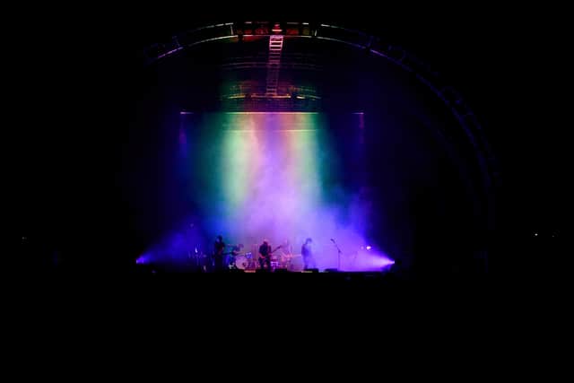 Musical group Explosions in the Sky performs onstage during FYF Fest 2016 at Los Angeles Sports Arena on August 27, 2016 in Los Angeles, California.