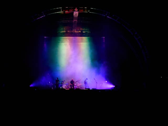 Musical group Explosions in the Sky performs onstage during FYF Fest 2016 at Los Angeles Sports Arena on August 27, 2016 in Los Angeles, California. 