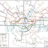 Dr Maxwell Roberts 'circles and spokes' Tube map