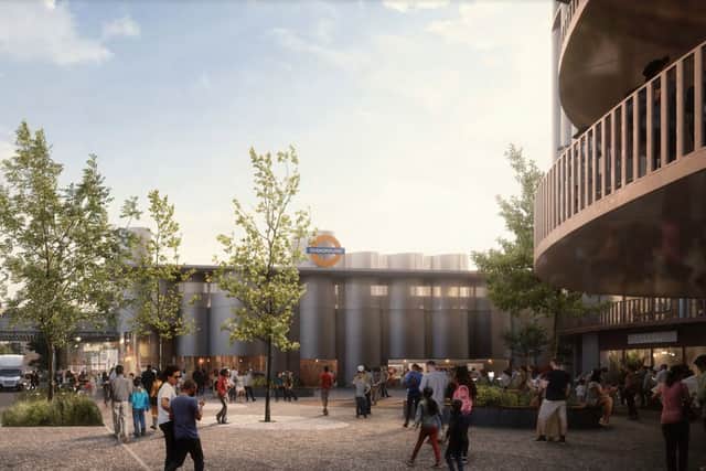 A computer generated image of how the new station might look