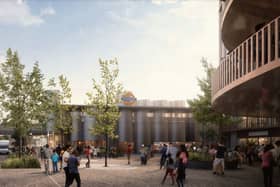 A computer generated image of how the new station might look