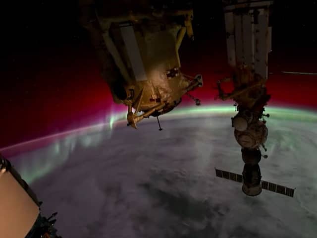 Aurora Borealis seen from the International Space Station