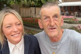 Road sweeper Paul Spiers, with Lisa Knight who organised the holiday fundraiser.