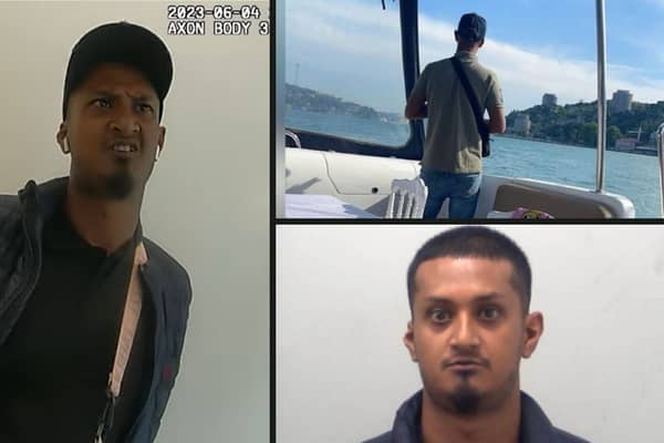 Drugs line boss Shazad Miah is arrested at Luton Airport.