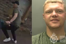 George Tetzlaff, who was wanted on recall to prison, was arrested after running from police.