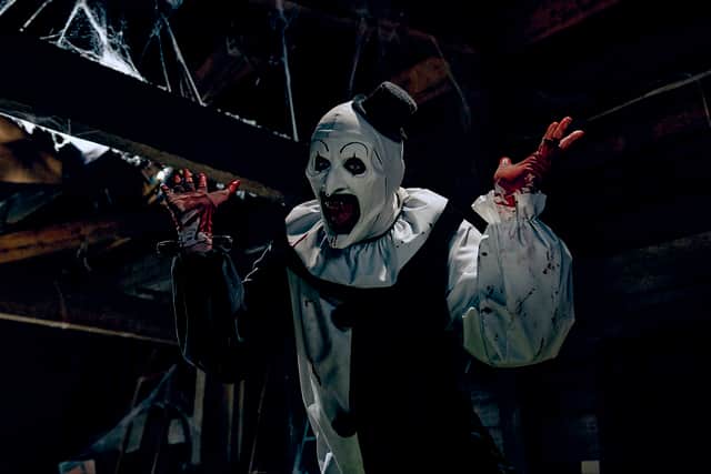 Considered one of the latest horror movie icons to join Jason, Freddy and Michael, Art the Clown returns to cinemas in Terrifier 3, out October 11 2024.