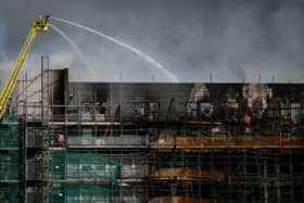 The London Fire Brigade tackled the fire at a block of flats in Dagenham