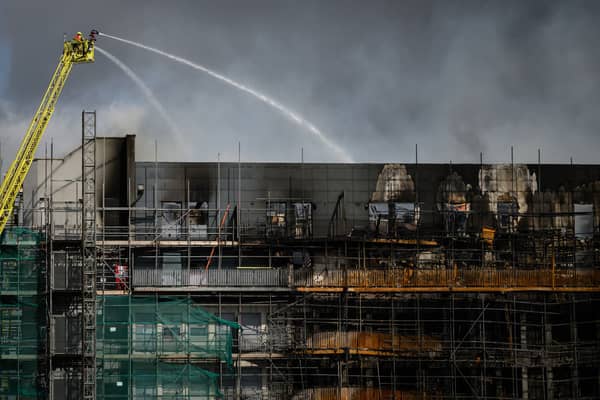 The London Fire Brigade tackled the fire at a block of flats in Dagenham