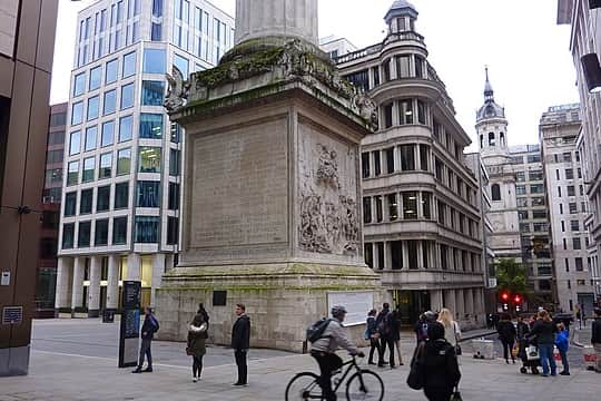 Base of the Monument to the Great Fire of London