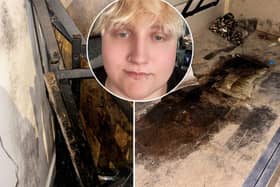A desperate man claims a council is doing "nothing" after his mould-ridden flat left a relative hospitalised.