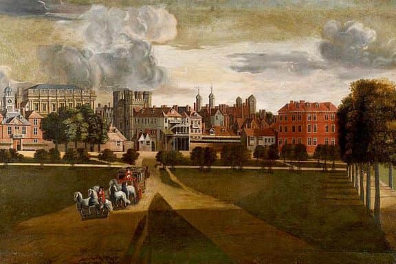 The Old Palace of Whitehall by Hendrik Danckerts