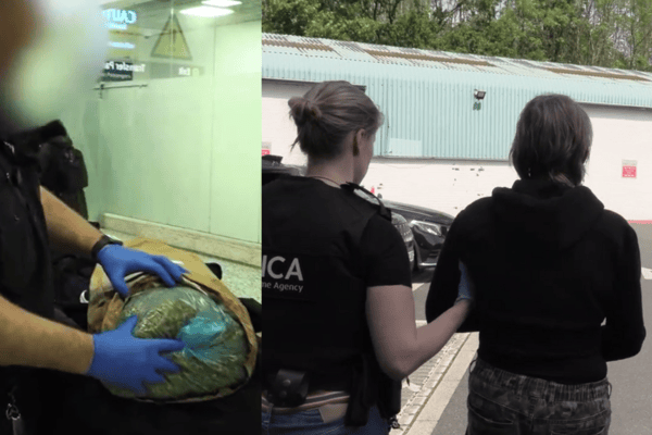 NCA seize cannabis hauls at UK airports and arrest smugglers.