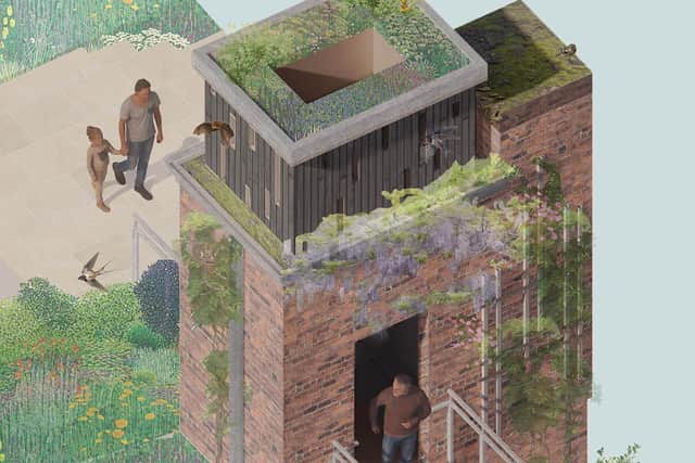 A disused water tower will be transformed into an accessible viewing platform
